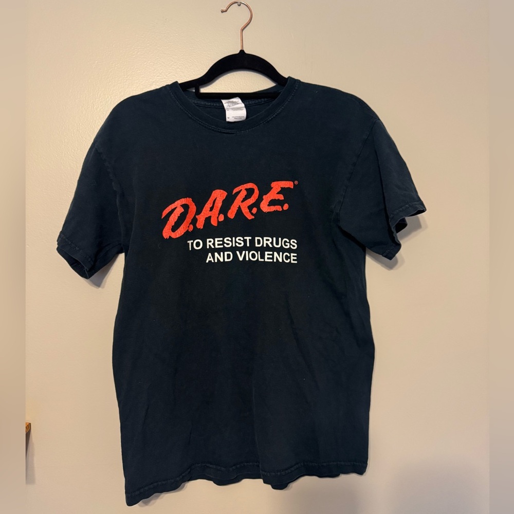 Black D.A.R.E. Graphic T-Shirt